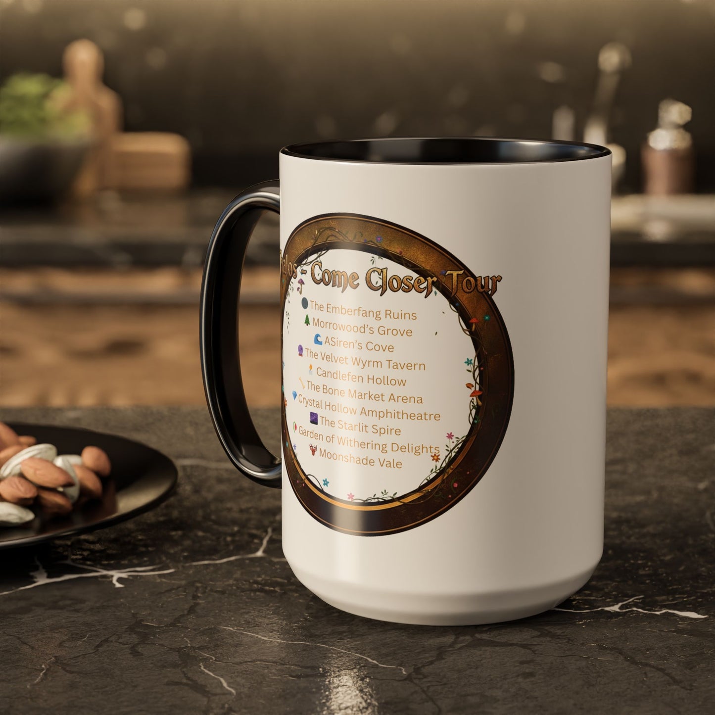 Thalos - Come Closer Tour Mug - official drinking vessel of the shirtless fae-rock demigod himself