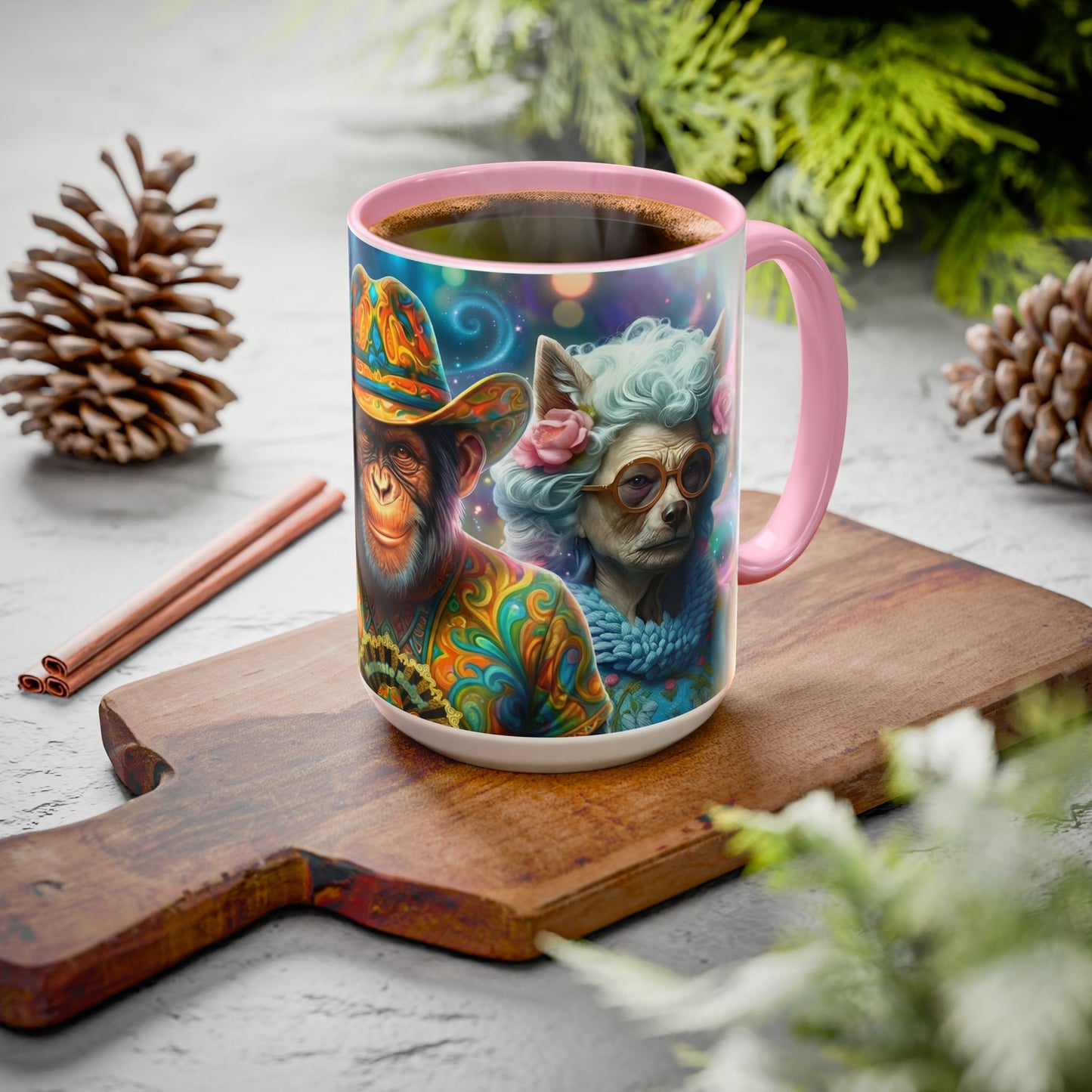 Fantasy Character Coffee Mug – Fifi La Plume, Zen Ryder & Miss Tilly | Magical Realm Ceramic Mug (11oz / 15oz)