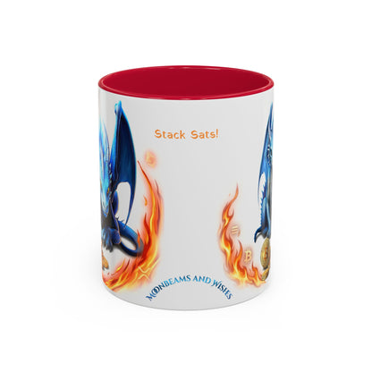 🐉💸 BitFyre Mug – Stackin’ Sats, Breathin’ Fire Edition