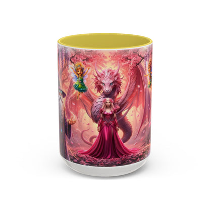 Fantasy Character Coffee Mug – Vibeon, Miria & The Fairies | Magical Realm Ceramic Mug (11oz / 15oz)