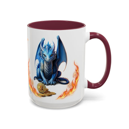 🐉💸 BitFyre Mug – Stackin’ Sats, Breathin’ Fire Edition 15oz