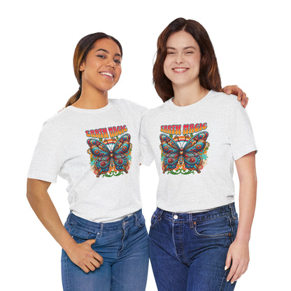 🦋✨ Earth Magic Retro Butterfly Te-Shirt 🌈🌼