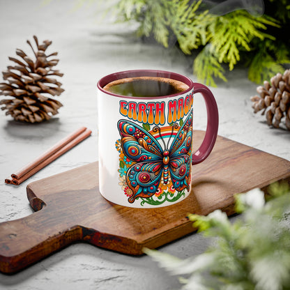 🦋Earth Magic Retro Butterfly Mug