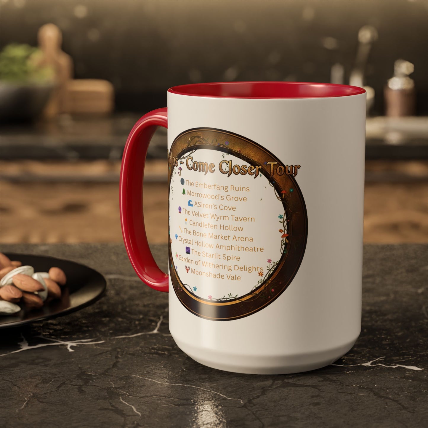 Thalos - Come Closer Tour Mug - official drinking vessel of the shirtless fae-rock demigod himself