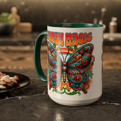🦋Earth Magic Retro Butterfly Mug