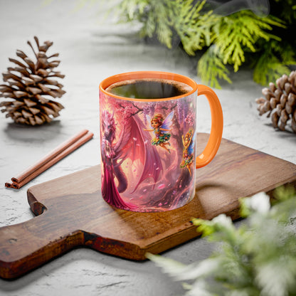 Fantasy Character Coffee Mug – Vibeon, Miria & The Fairies | Magical Realm Ceramic Mug (11oz / 15oz)