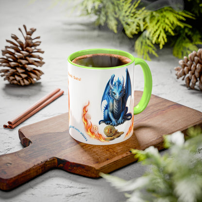 🐉💸 BitFyre Mug – Stackin’ Sats, Breathin’ Fire Edition 11oz