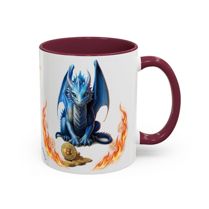 🐉💸 BitFyre Mug – Stackin’ Sats, Breathin’ Fire Edition 11oz
