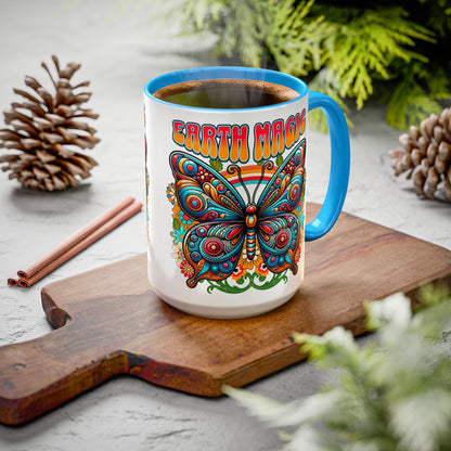 🦋Earth Magic Retro Butterfly Mug