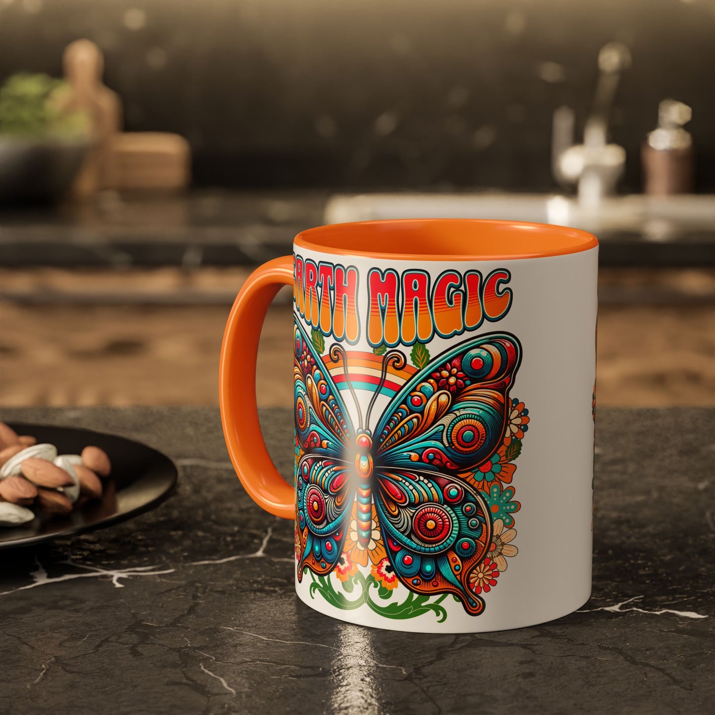🦋Earth Magic Retro Butterfly Mug