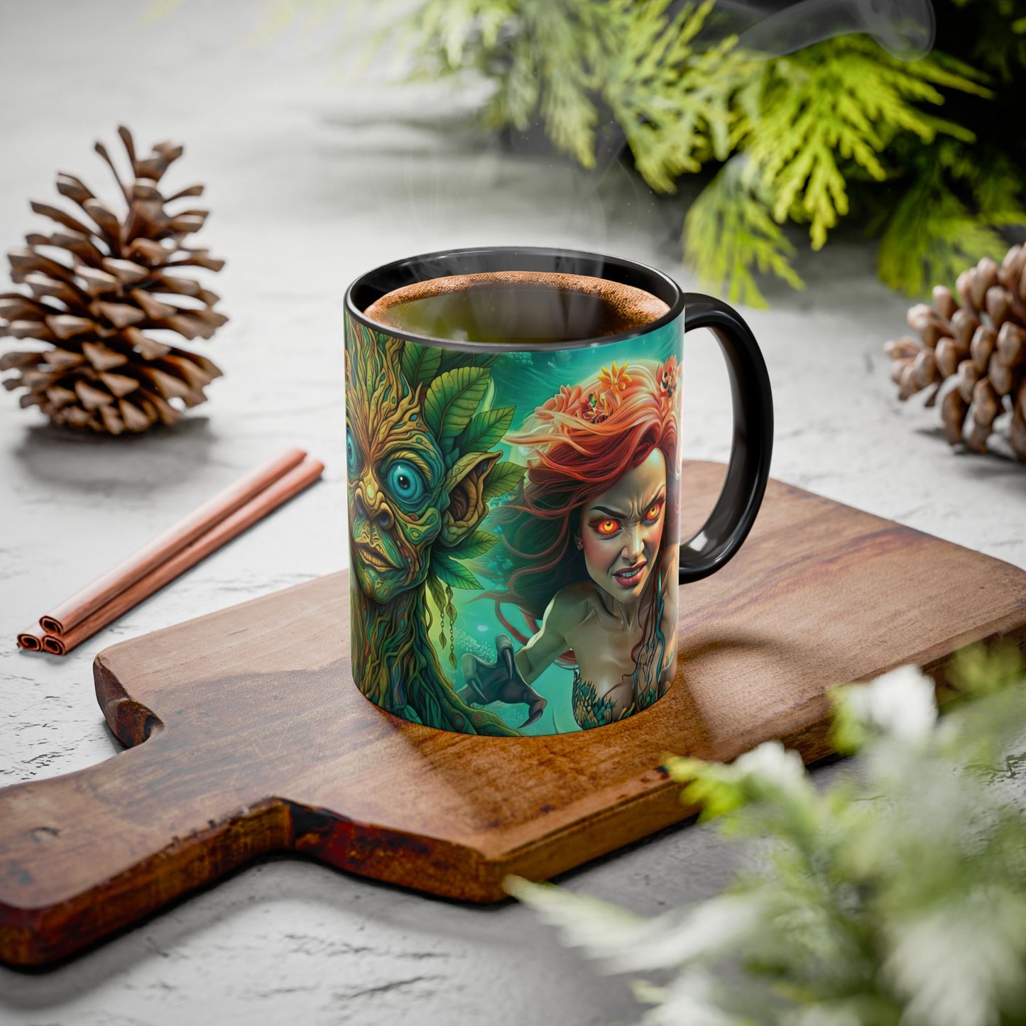 Fantasy Character Coffee Mug – Thalos, Morrowood & Asiren | Magical Realm Ceramic Mug (11oz / 15oz)