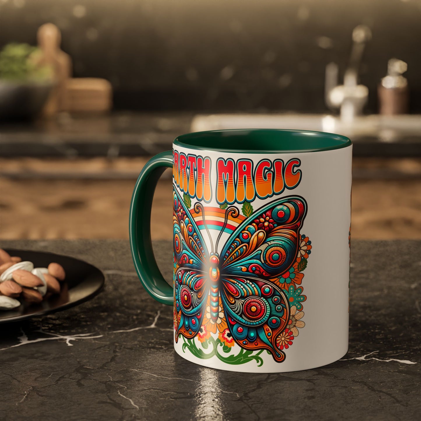 🦋Earth Magic Retro Butterfly Mug