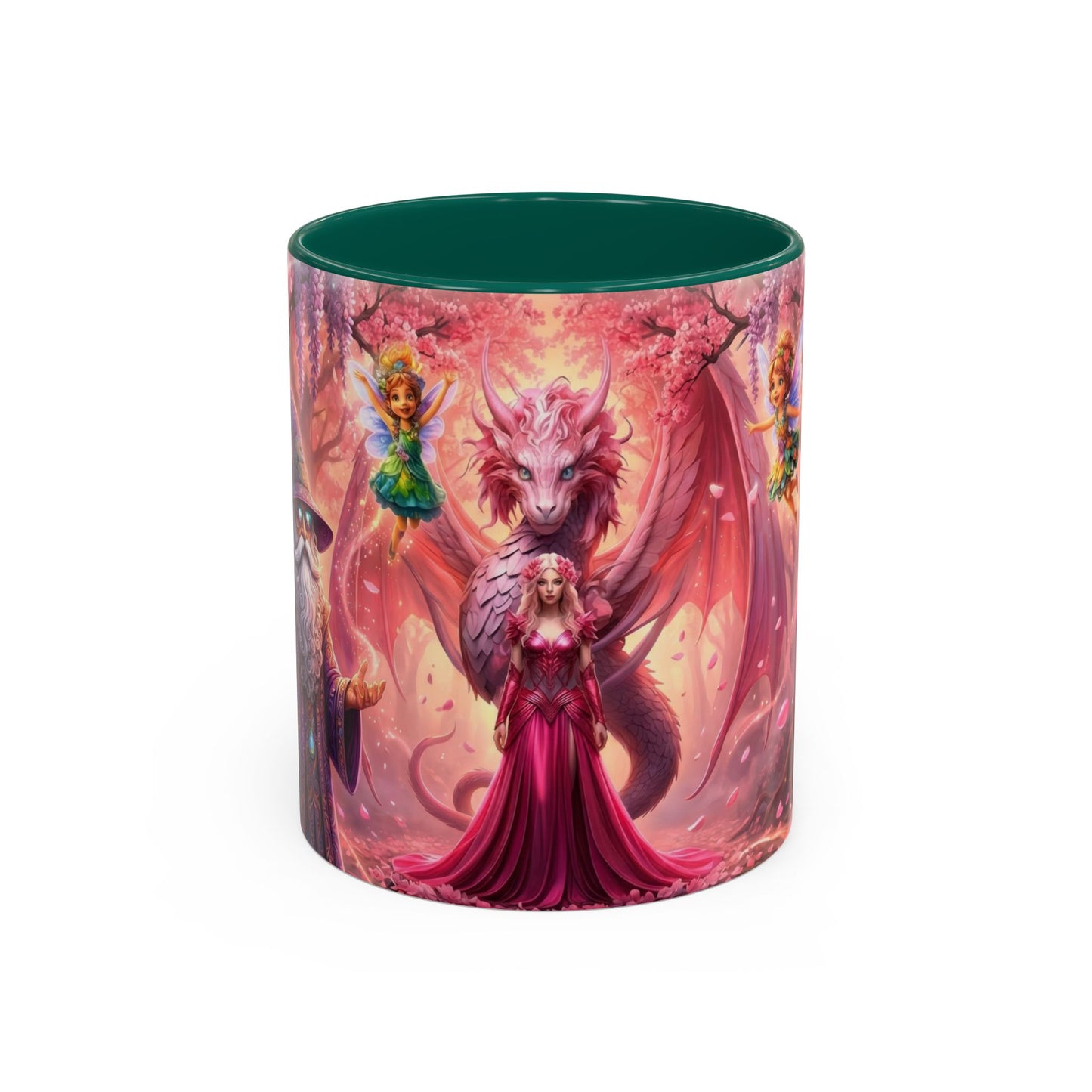 Fantasy Character Coffee Mug – Vibeon, Miria & The Fairies | Magical Realm Ceramic Mug (11oz / 15oz)