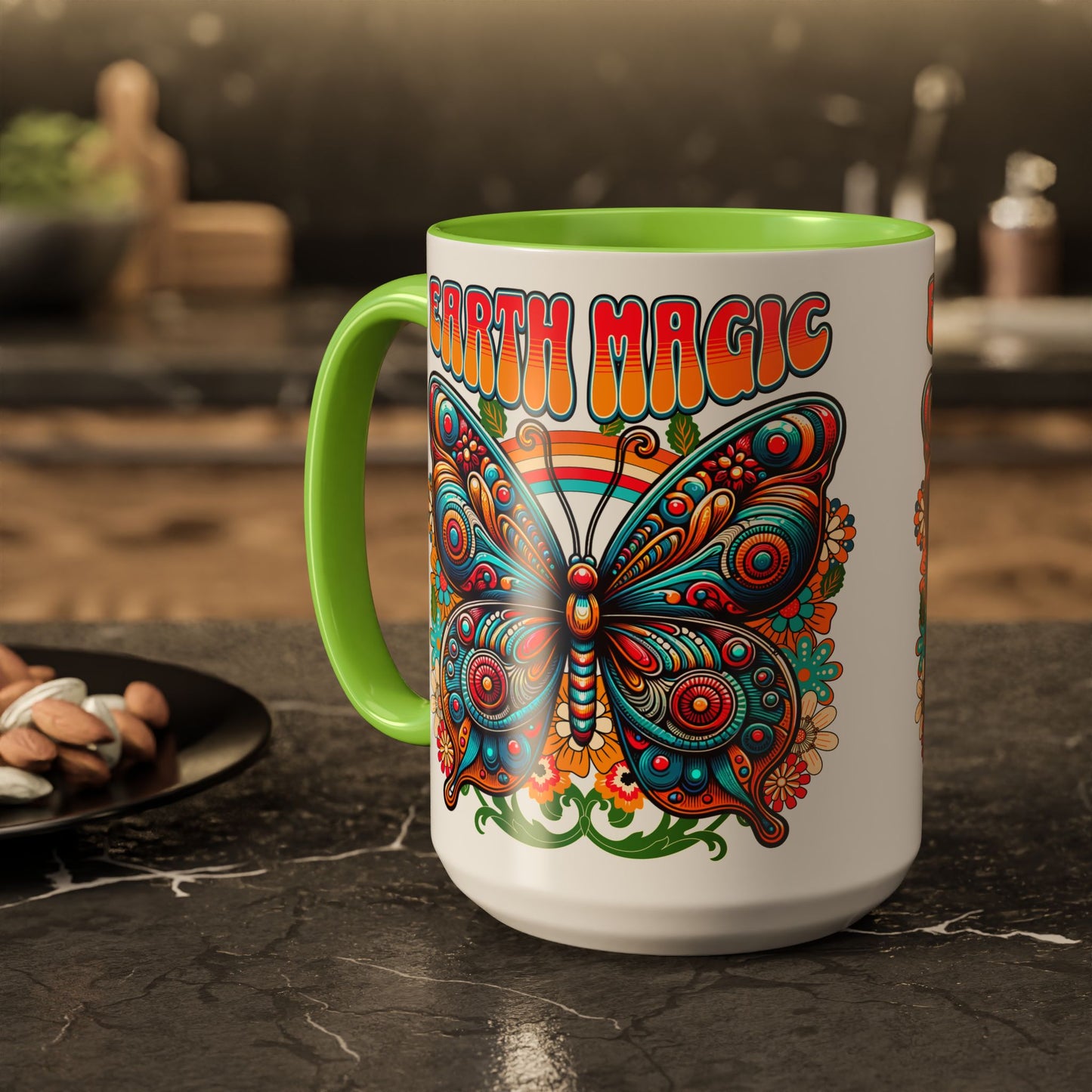 🦋Earth Magic Retro Butterfly Mug