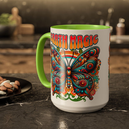 🦋Earth Magic Retro Butterfly Mug