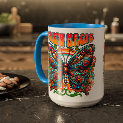 🦋Earth Magic Retro Butterfly Mug