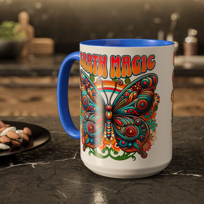 🦋Earth Magic Retro Butterfly Mug