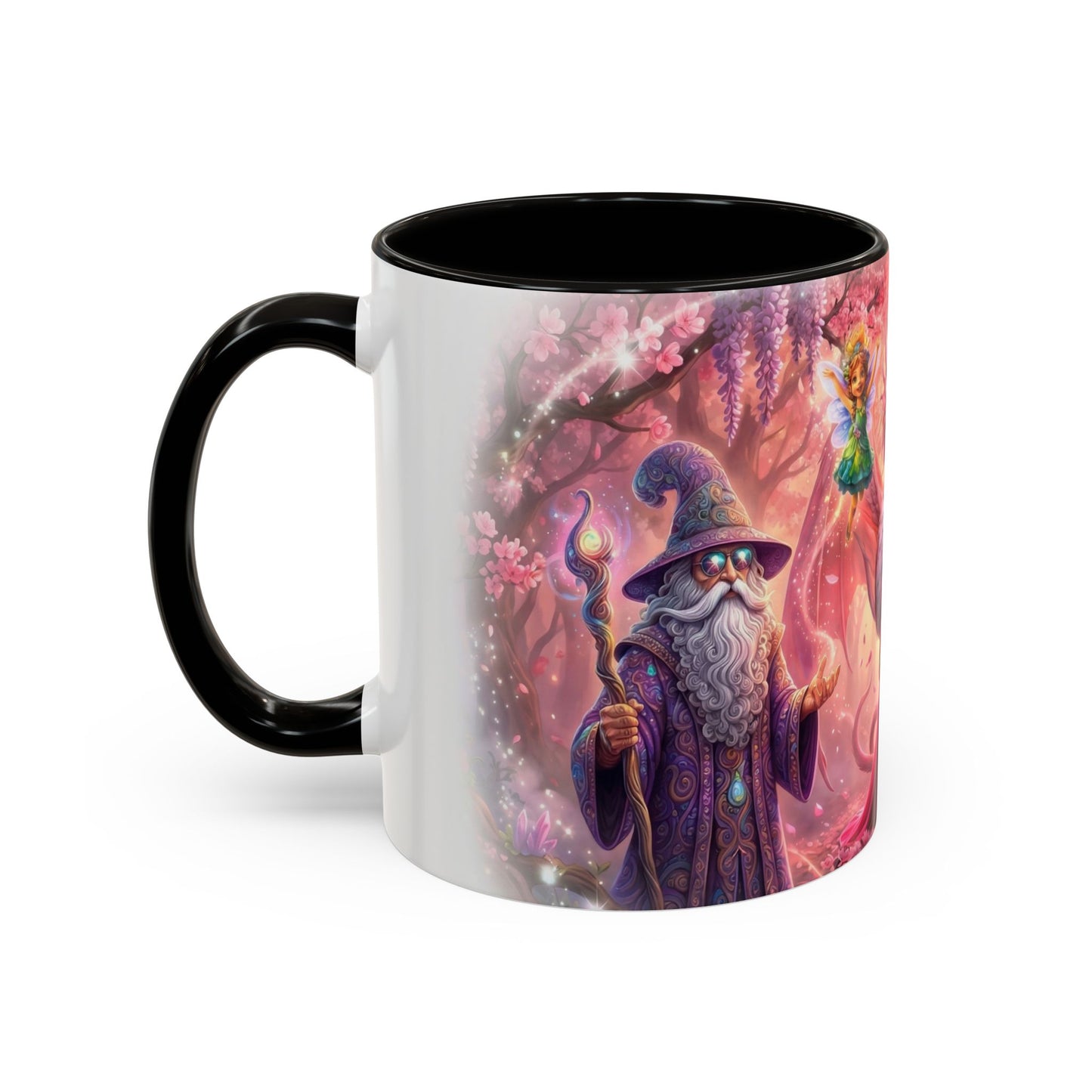 Fantasy Character Coffee Mug – Vibeon, Miria & The Fairies | Magical Realm Ceramic Mug (11oz / 15oz)