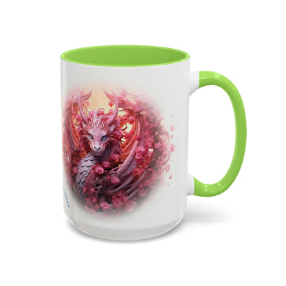 🌸🐉 Dragon Miria Mug – Blossom & Blaze Edition 15oz