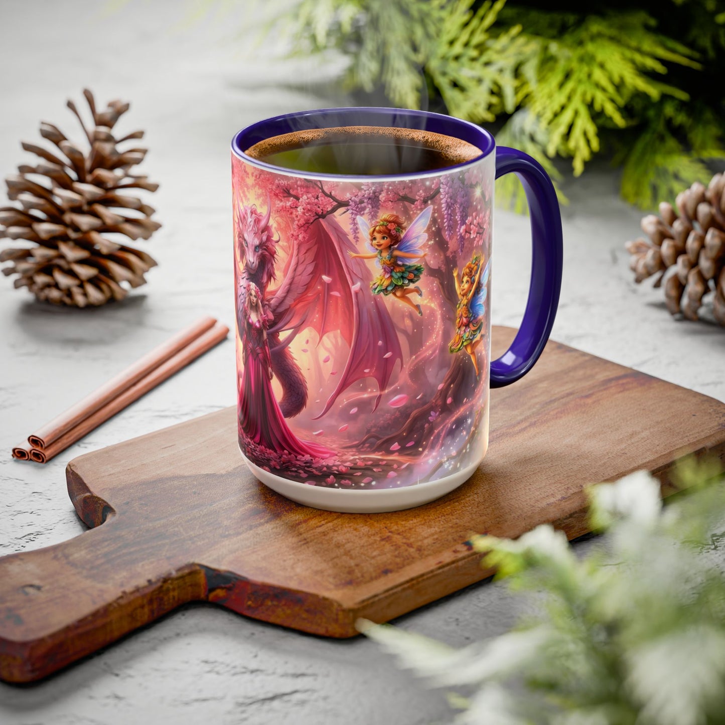 🧙‍♂️🌸🧚Vibeon, Miria & The Fairy Trio Mug 15oz