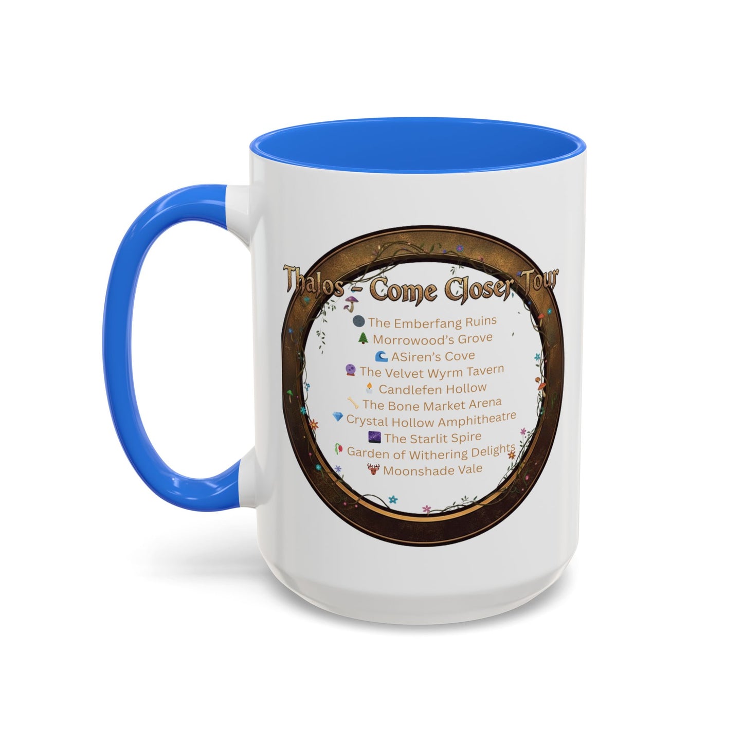 Thalos - Come Closer Tour Mug - official drinking vessel of the shirtless fae-rock demigod himself