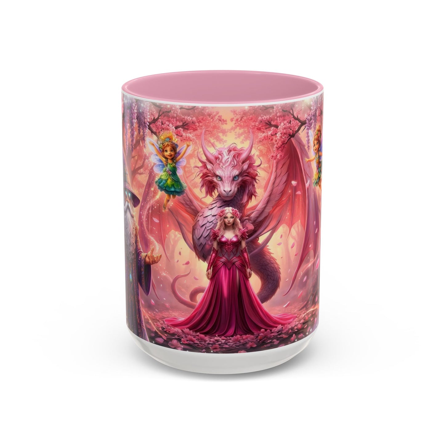 Fantasy Character Coffee Mug – Vibeon, Miria & The Fairies | Magical Realm Ceramic Mug (11oz / 15oz)