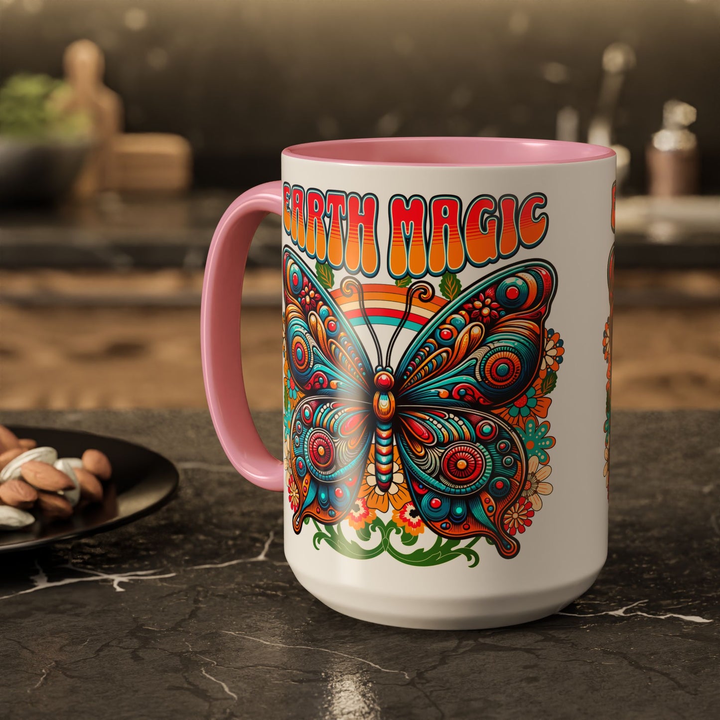 🦋Earth Magic Retro Butterfly Mug