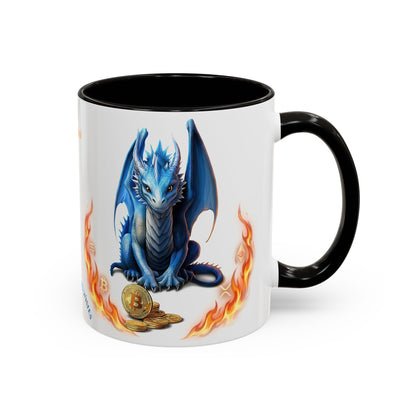 🐉💸 BitFyre Mug – Stackin’ Sats, Breathin’ Fire Edition 11oz