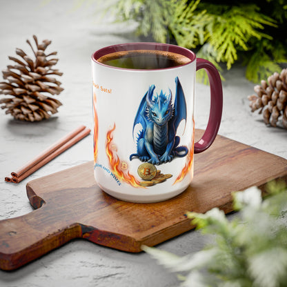 🐉💸 BitFyre Mug – Stackin’ Sats, Breathin’ Fire Edition 15oz
