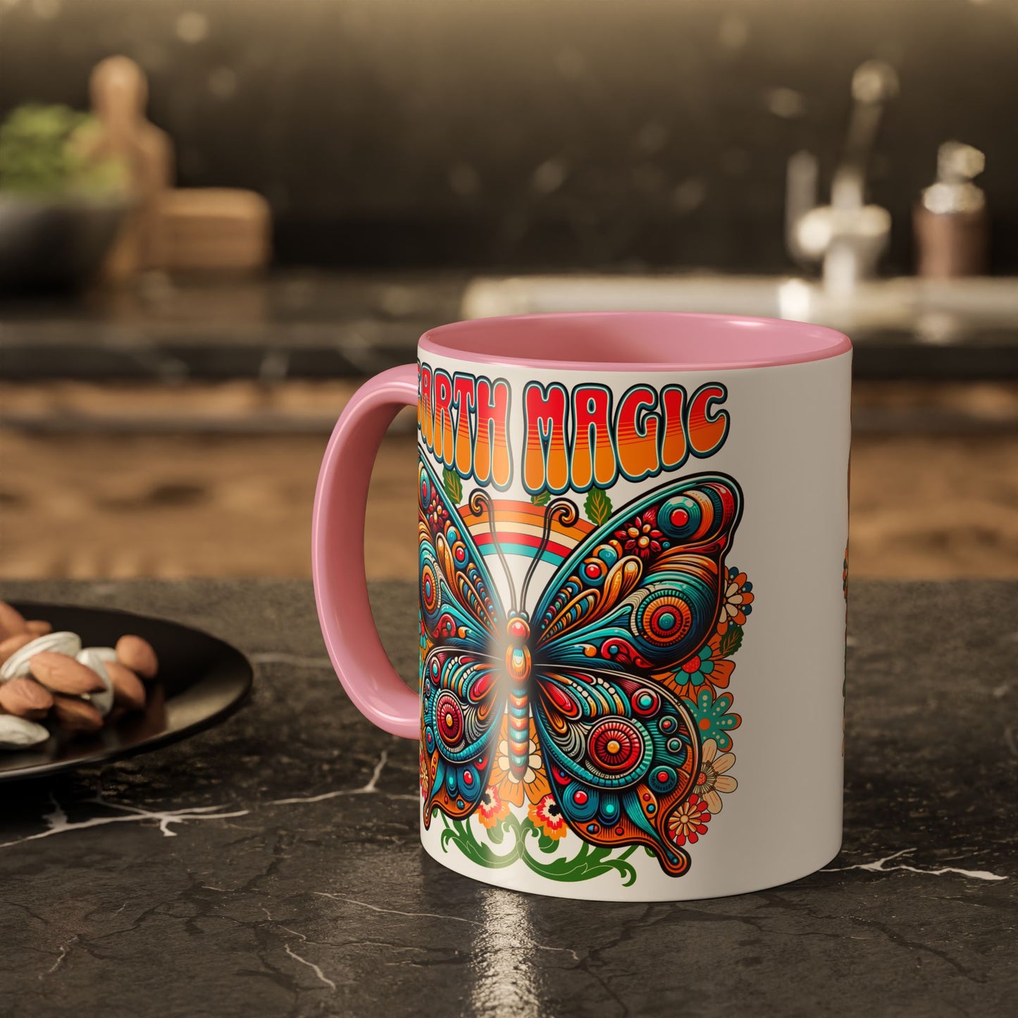 🦋Earth Magic Retro Butterfly Mug