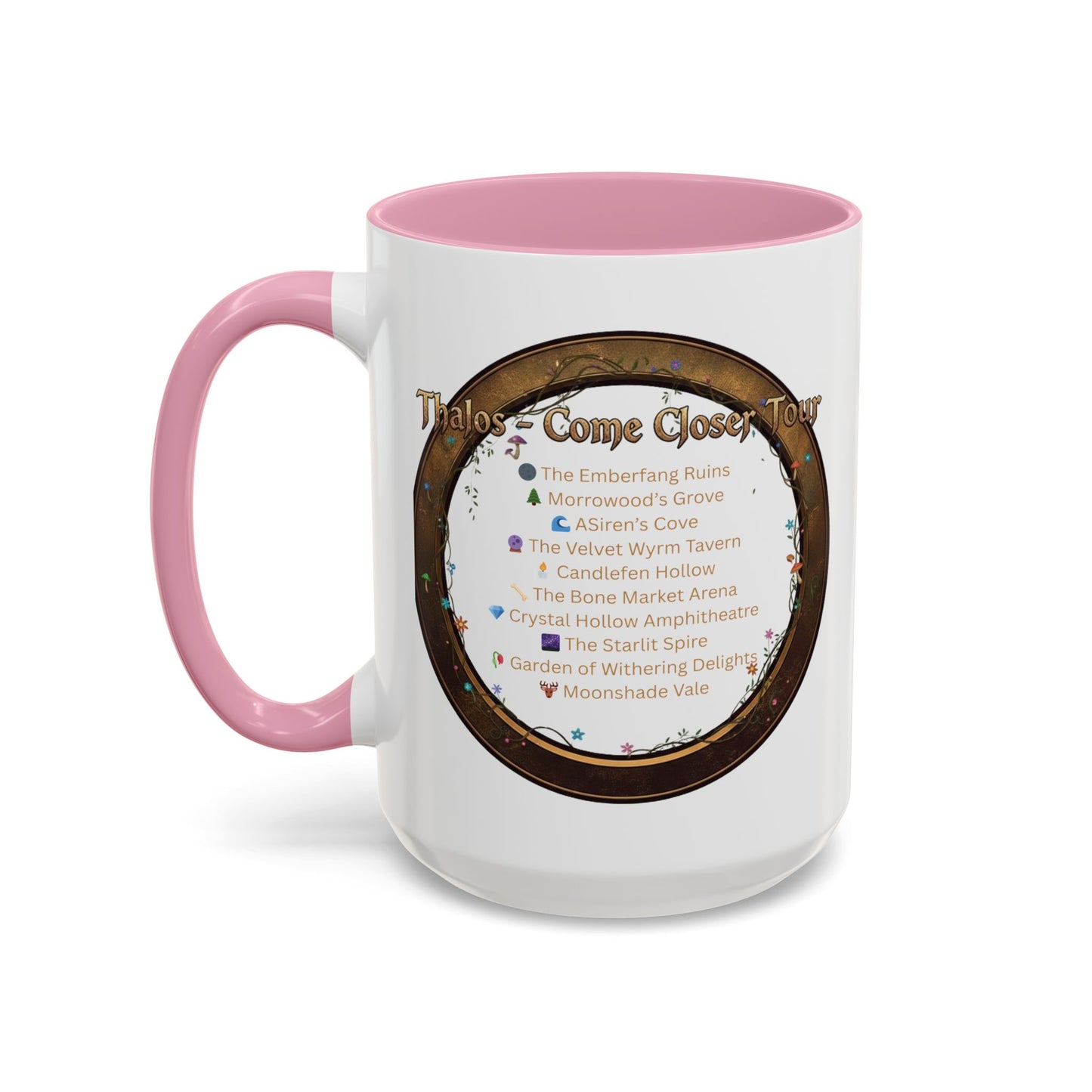 Thalos - Come Closer Tour Mug - official drinking vessel of the shirtless fae-rock demigod himself