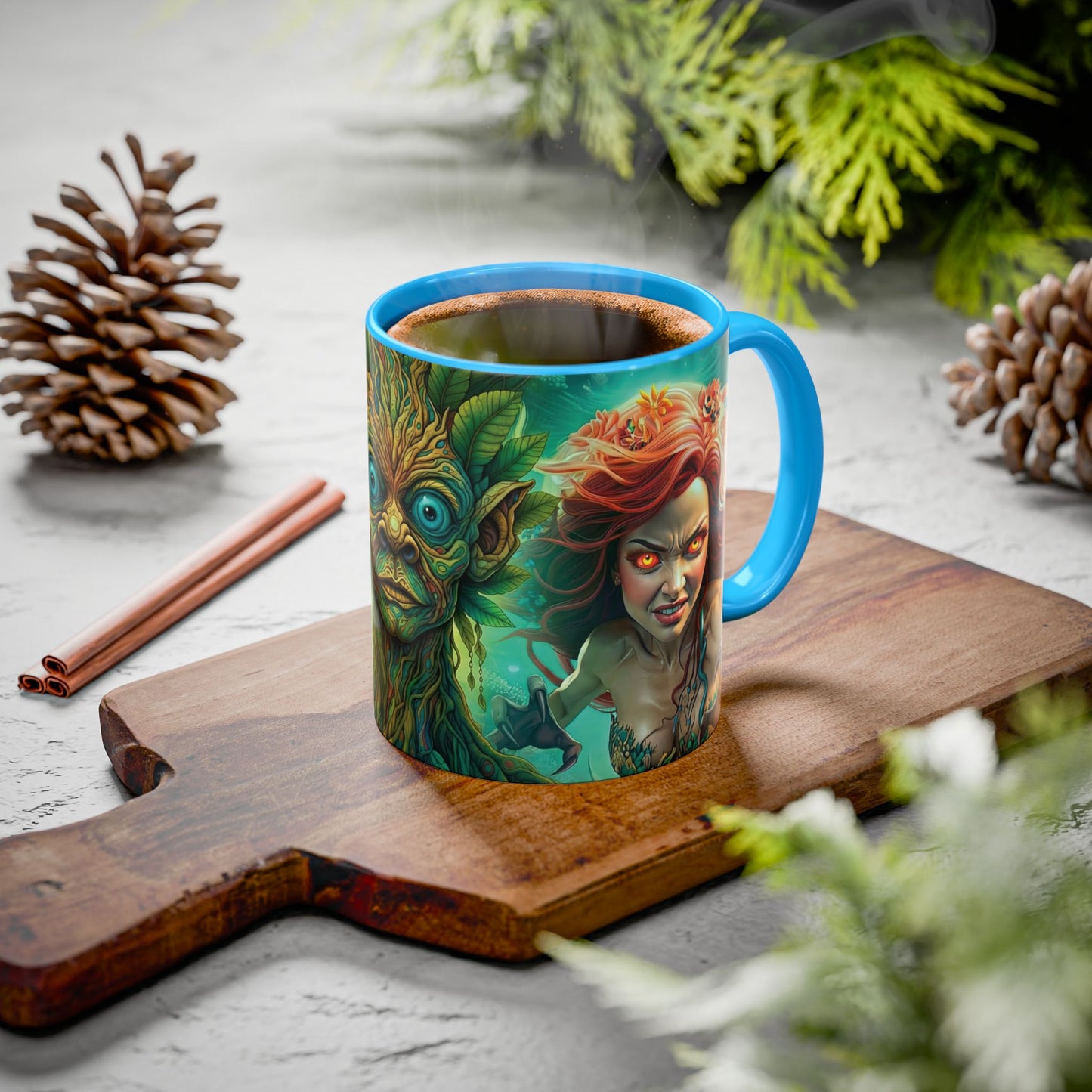 Fantasy Character Coffee Mug – Thalos, Morrowood & Asiren | Magical Realm Ceramic Mug (11oz / 15oz)