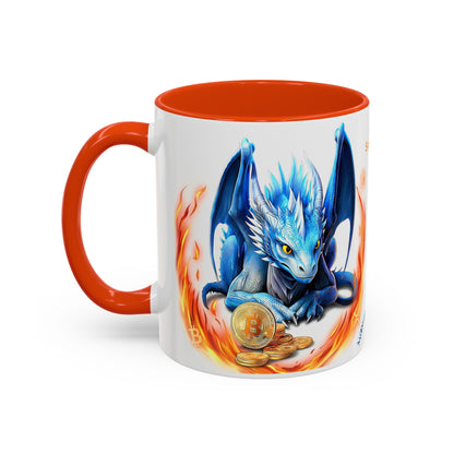 🐉💸 BitFyre Mug – Stackin’ Sats, Breathin’ Fire Edition 11oz