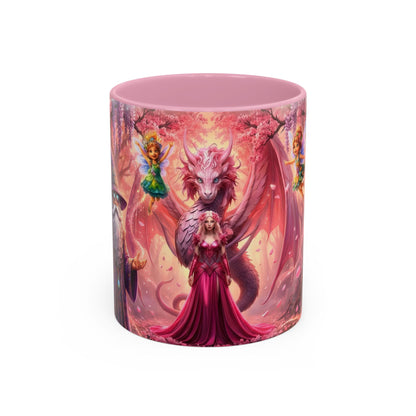 Fantasy Character Coffee Mug – Vibeon, Miria & The Fairies | Magical Realm Ceramic Mug (11oz / 15oz)
