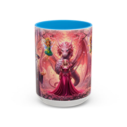 Fantasy Character Coffee Mug – Vibeon, Miria & The Fairies | Magical Realm Ceramic Mug (11oz / 15oz)