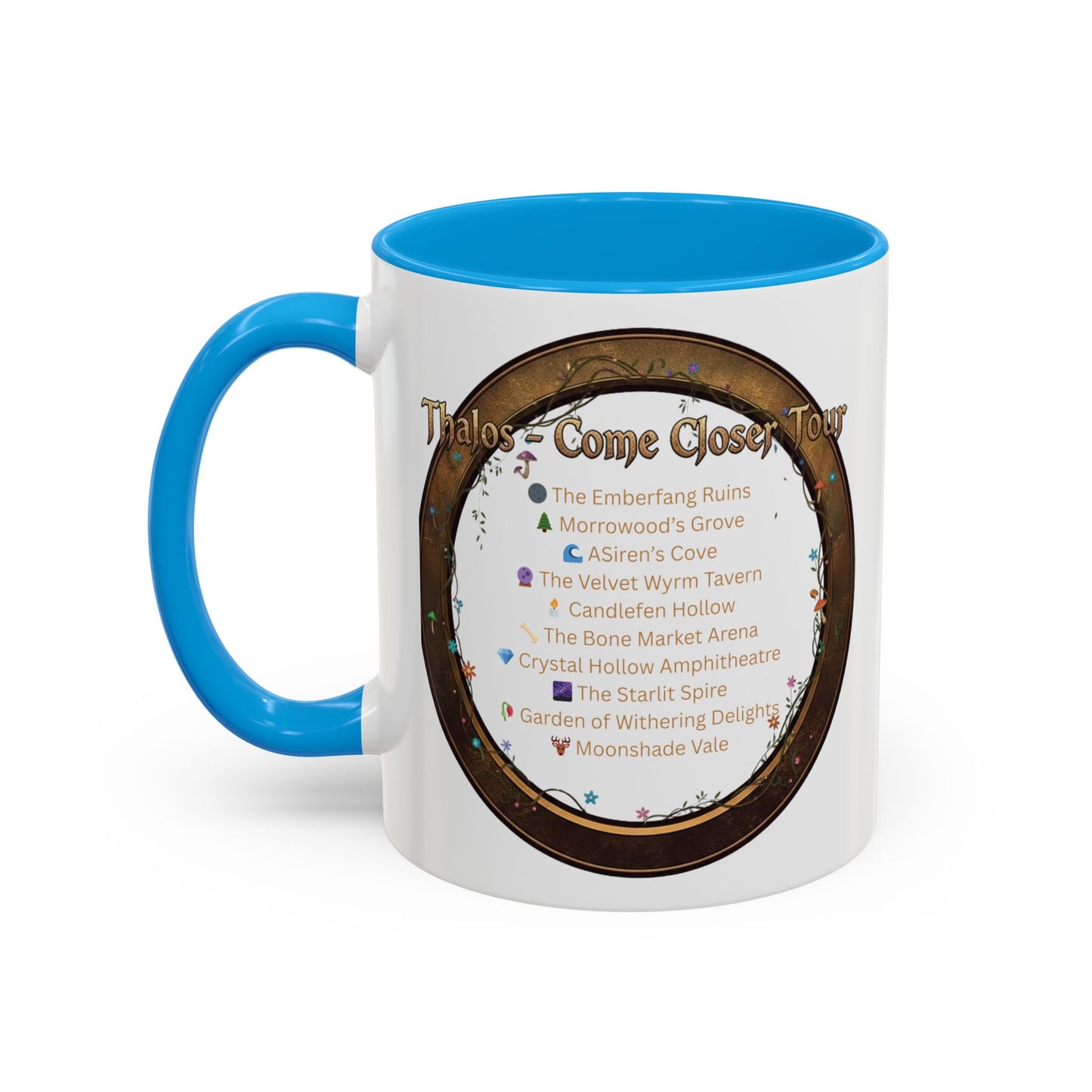 Thalos - Come Closer Tour Mug - official drinking vessel of the shirtless fae-rock demigod himself