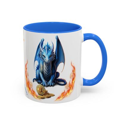 🐉💸 BitFyre Mug – Stackin’ Sats, Breathin’ Fire Edition 11oz