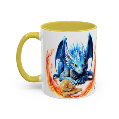 🐉💸 BitFyre Mug – Stackin’ Sats, Breathin’ Fire Edition 11oz