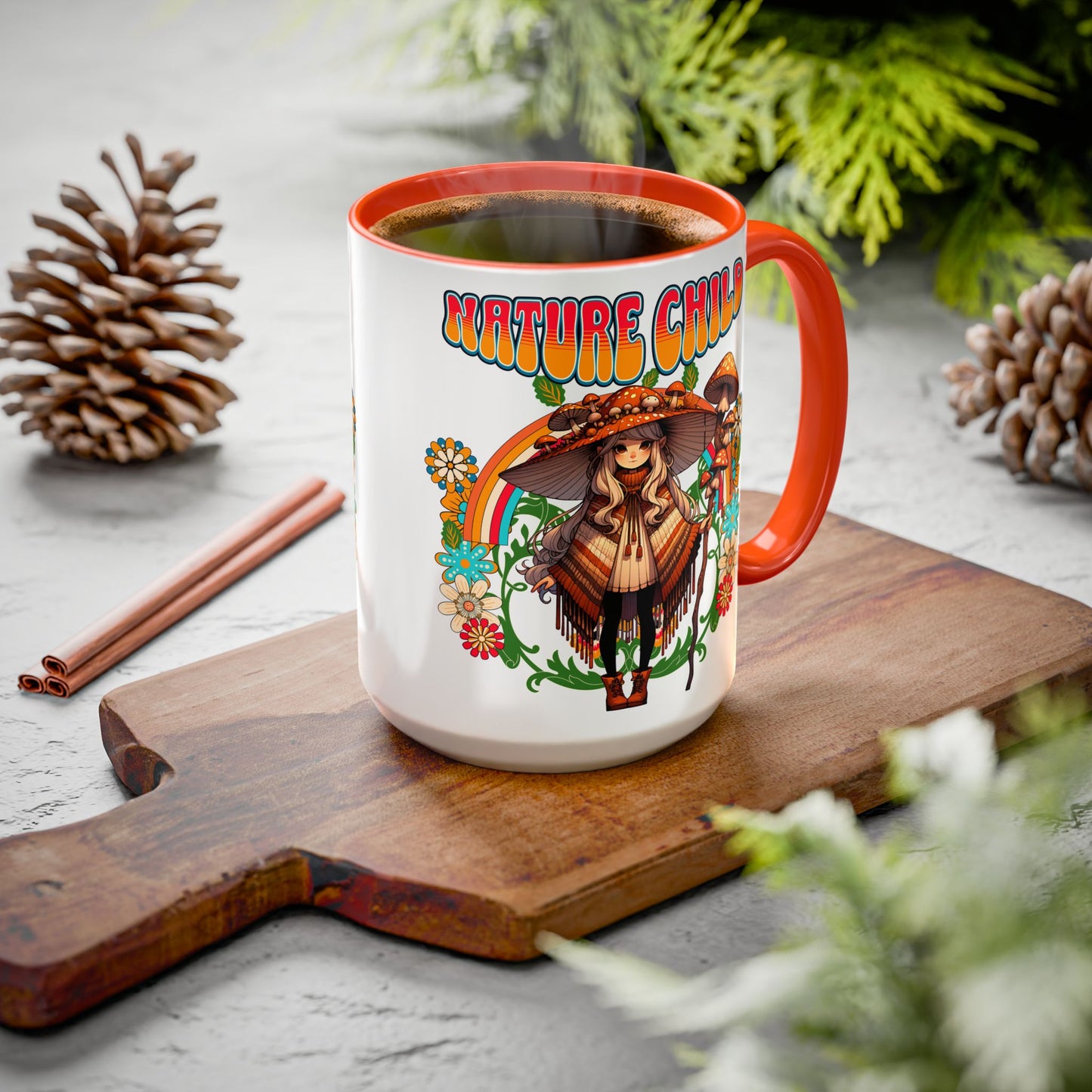 🍄Nature Child Retro Mushroom Mug