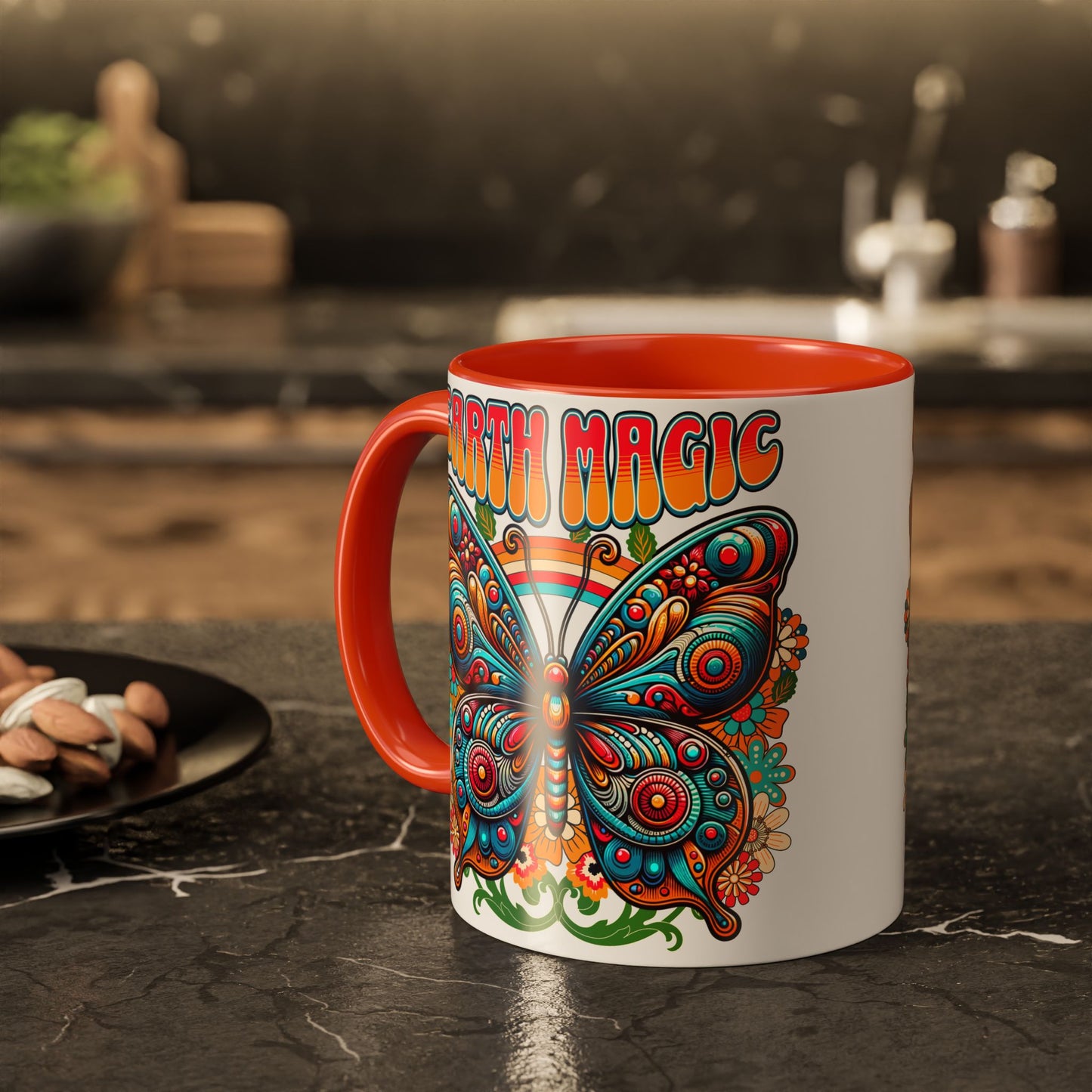 🦋Earth Magic Retro Butterfly Mug