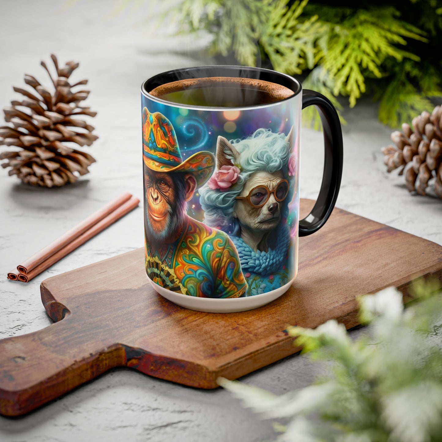 Fantasy Character Coffee Mug – Fifi La Plume, Zen Ryder & Miss Tilly | Magical Realm Ceramic Mug (11oz / 15oz)