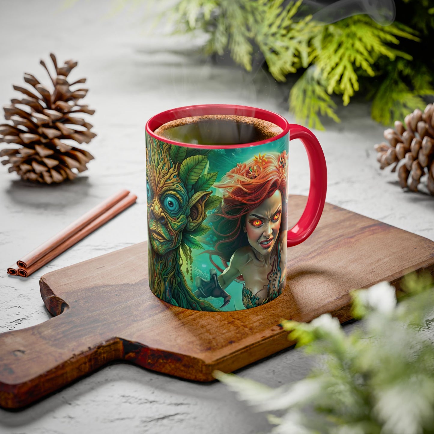 Fantasy Character Coffee Mug – Thalos, Morrowood & Asiren | Magical Realm Ceramic Mug (11oz / 15oz)