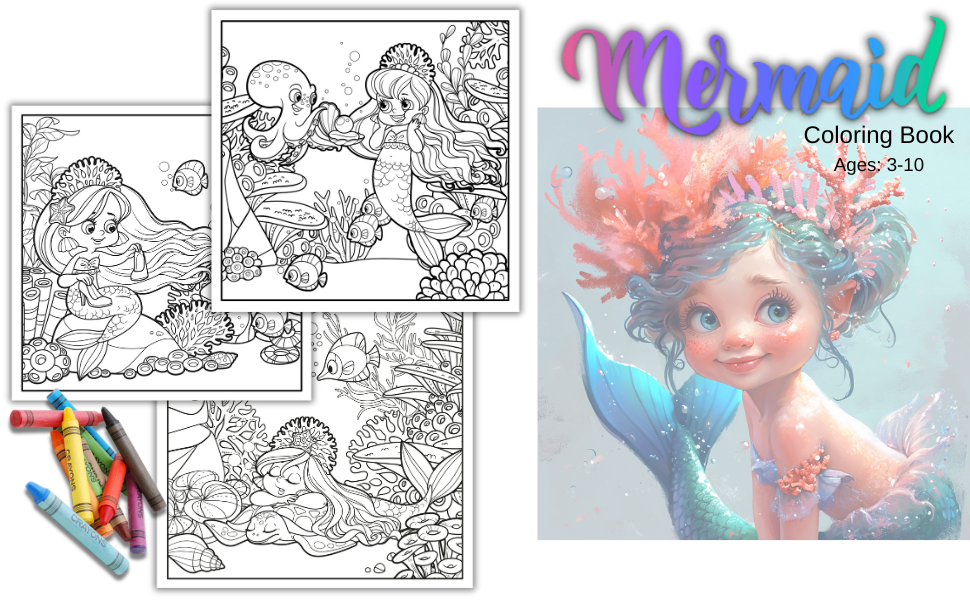 Mermaid Coloring Book